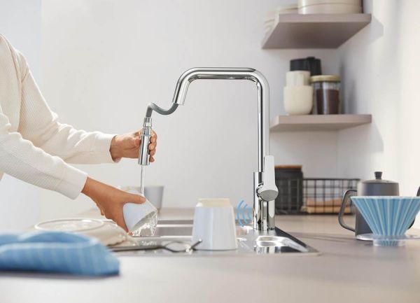 Grohe Start 2-in-1-Hybrid Küchenarmatur mit ausziehbarer Spülbrause