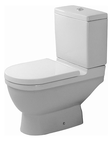 Duravit Starck 3 Stand-WC für Kombination Tiefspüler Spülrand, Abg. senkrecht weiß 0126010000