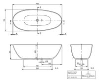 Vorschau: Villeroy&Boch Antao freistehende Badewanne mit SilentFlow, 170x75cm