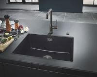 Grohe K700 70-C Küchenspüle EinbauUnterbau granit schwarz 31655AP0 Küchenarmatur 30269AL0