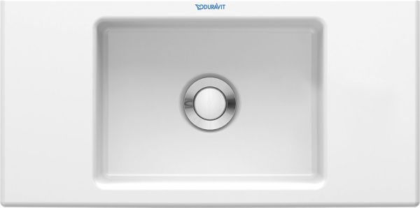 Duravit Vero Air Handwaschbecken rechteckig 50x25cm, ohne Hahnloch, ohne Überlauf, WonderGliss, weiß 07245000001