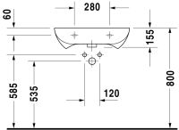 Vorschau: Duravit D-Code Waschtisch 60x55,5cm, mit Überlauf, ohne Wondergliss, weiß 2312600000