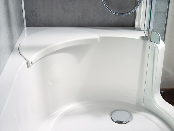 Artweger Twinline 1 Duschbadewanne für Duschtür mechanisch 180x100/80cm, weiß