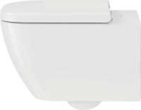 Vorschau: Duravit Happy D.2 Wand-WC 54x36,5cm, eckig, HygieneGlaze, rimless, Durafix, weiß