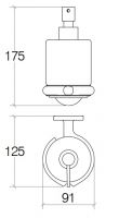 Vorschau: Lineabeta SBECÀ Seifenspender mit Halter 250ml 61103.29.81