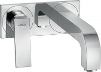 Axor Citterio Einhebel-Waschtischarmatur Unterputz mit Hebelgriff, Auslauf 220mm und Platte chrom 39119000