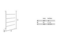 Vorschau: Smedbo Outline Lite schwenkbare Handtuchstange, chrom