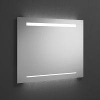 Burgbad Essence Leuchtspiegel mit horizontaler LED-Beleuchtung, dimmbar, 80x64cm SIHH080PN480
