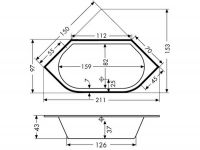 Vorschau: Polypex EASY 1500 Eckbadewanne 150x150cm