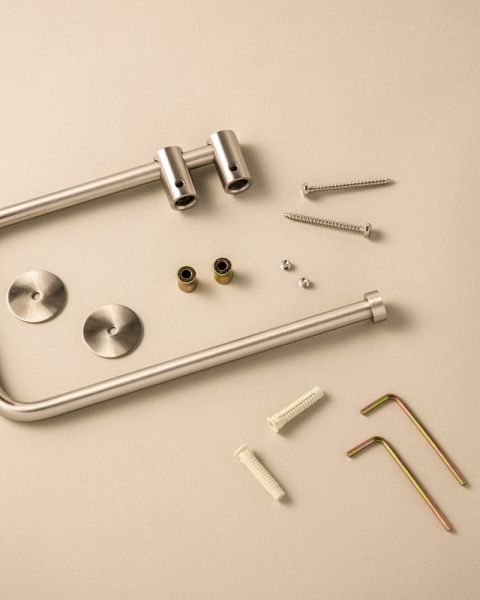 Cosmic Logic Handtuchring, gold gebürstet