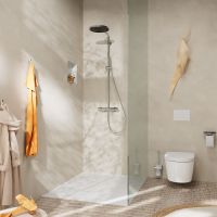 Vorschau: hansgrohe Pulsify S Puro Duschsystem 260 1 Strahlart EcoSmart mit Ecostat Fine 24223000