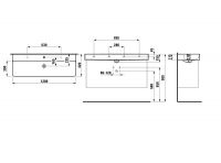 Vorschau: Laufen VAL Doppel-Waschtisch unterbaufähig 120x42cm