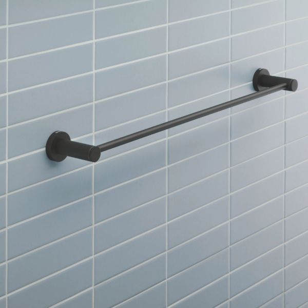 Duravit D-Code Badetuchhalter 60cm, schwarz matt