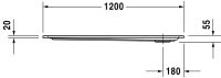 Vorschau: Duravit Starck Slimline Duschwanne rechteckig 100x120cm, Sanitäracryl, weiß