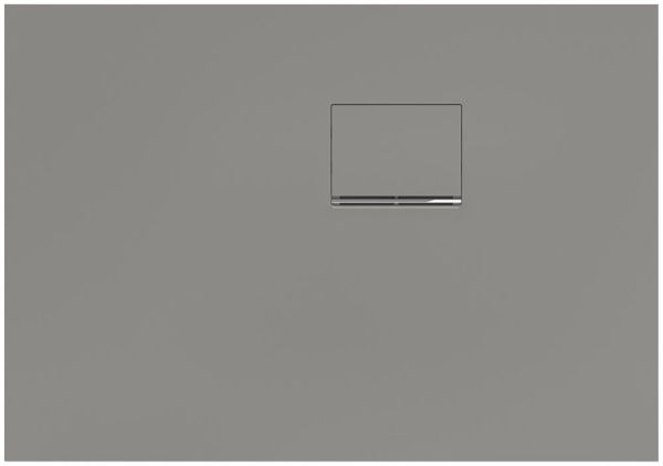 Villeroy&Boch Squaro Infinity Quaryl®-Duschwanne, Eckeinbau rechts gegen Wand, 100x70cm, grey, UDQ1070SQI2RV-3S