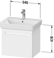 Vorschau: Duravit No.1 Waschtischunterschrank 54cm mit 1 Auszug, zu Waschtisch Duravit No.1 237560