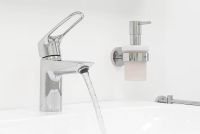 Vorschau: Grohe Eurosmart Einhand-Waschtischbatterie S-Size mit Push-Open, offener Hebelgriff, chrom