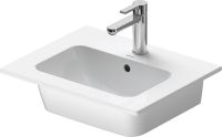 Vorschau: Duravit ME by Starck Waschtisch 53x43cm, mit Hahnloch, mit Überlauf, WonderGliss, weiß 23365300001