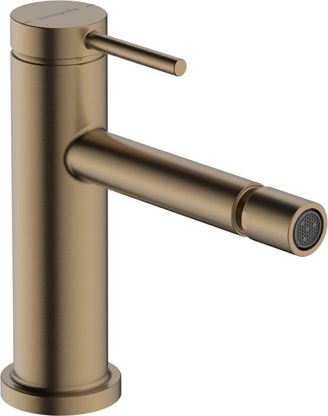 Hansgrohe Tecturis S Einhebel-Bidetmischer mit Zugstangen-Ablaufgarnitur, brushed bronze, 73201140