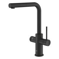 Vorschau: Grohe Blue 5-in-1-Armatur, L-Auslauf, ausziehbar, phantom black 104430KF01