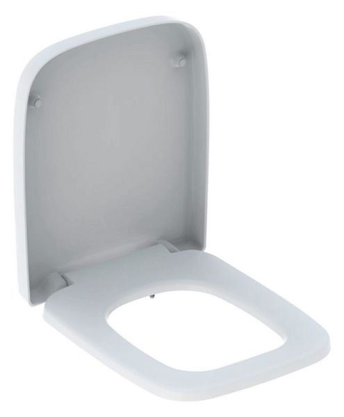 Geberit Renova Plan WC-Sitz eckiges Design, Befestigung von unten, weiß