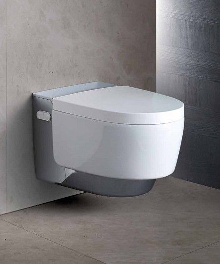 Geberit AquaClean Mera Comfort Wand-Dusch-WC, weiß/chrom