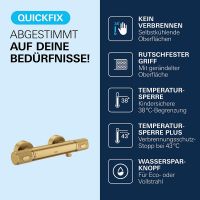 Vorschau: Grohe Precision Feel Duschthermostat ProGrip cool sunrise gebürstet 34790GN0