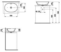 Vorschau: Laufen The New Classic Waschtischschale oval, mit Überlauf 81285.3