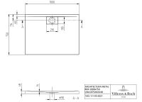 Vorschau: Villeroy&Boch Architectura MetalRim Duschwanne, 100x75cm